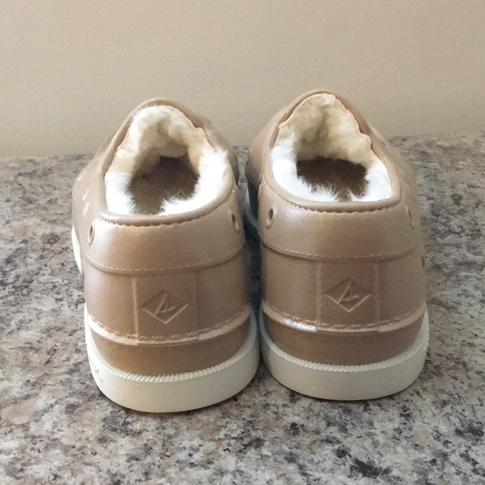 Sperry Gold Fur-Lined Flats - Picture 5 of 16